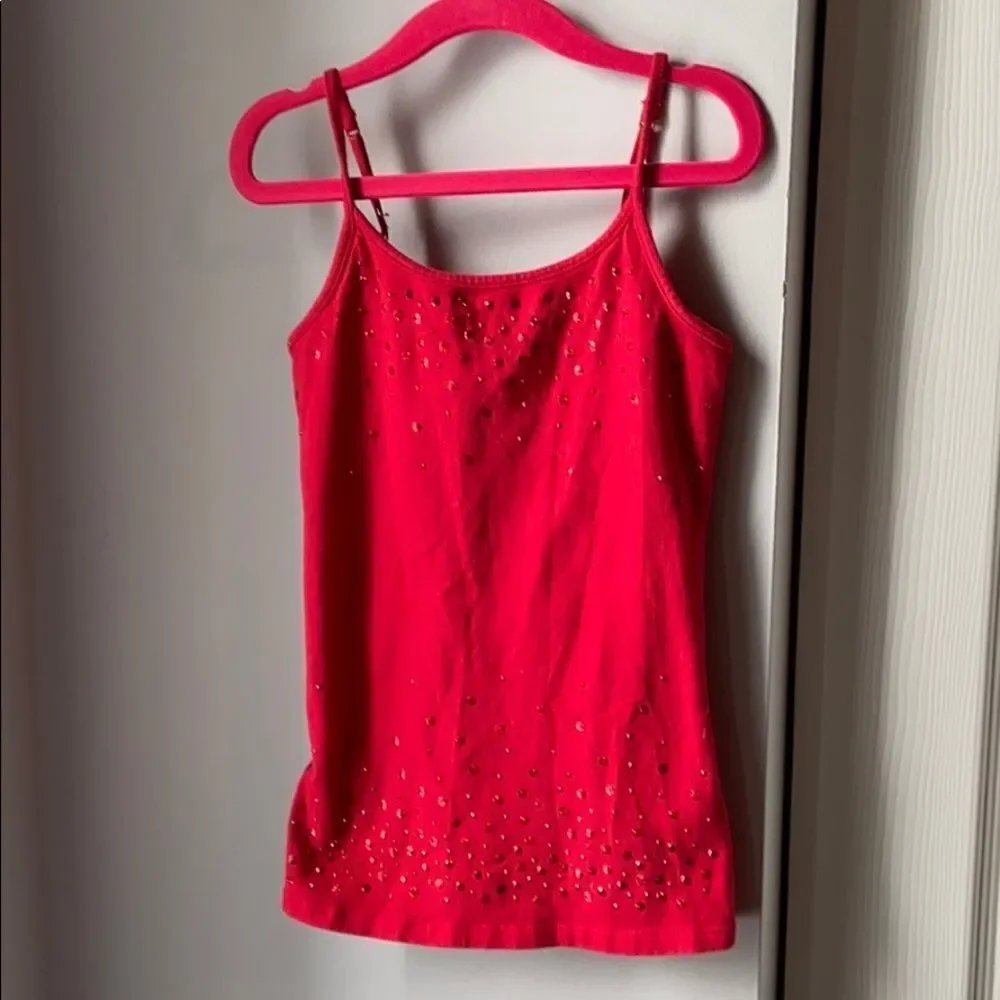 🍭6/$30 Justice built-in bra sequin tank - 6/7